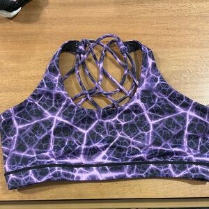 Constantly Varied Gear Purple Sports Bra with Strappy Back